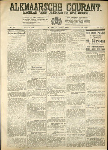 Alkmaarsche Courant 1932-04-04