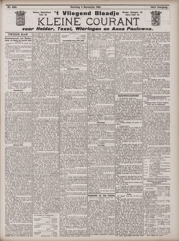 Vliegend blaadje : nieuws- en advertentiebode voor Den Helder 1904-09-03