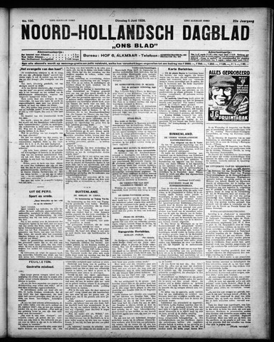 Noord-Hollandsch Dagblad : ons blad 1928-06-05
