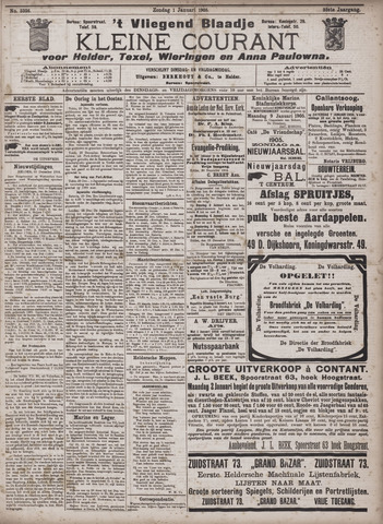Vliegend blaadje : nieuws- en advertentiebode voor Den Helder 1905