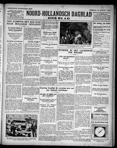 Noord-Hollandsch Dagblad : ons blad 1935-03-12