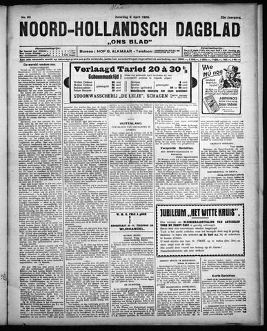 Noord-Hollandsch Dagblad : ons blad 1929-04-06