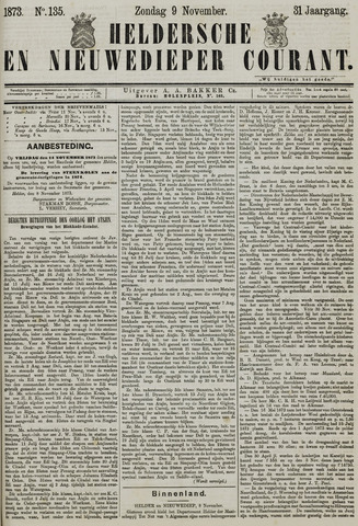 Heldersche en Nieuwedieper Courant 1873-11-09