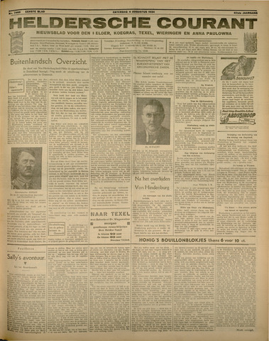 Heldersche Courant 1934-08-04