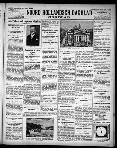 Noord-Hollandsch Dagblad : ons blad 1935-04-01