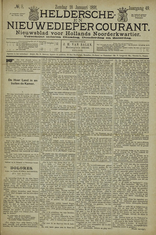 Heldersche en Nieuwedieper Courant 1891-01-18