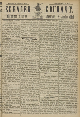 Schager Courant 1913-09-11