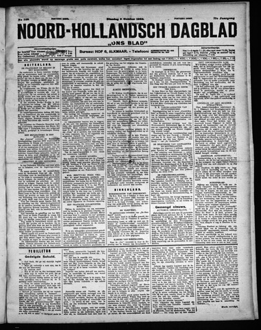 Noord-Hollandsch Dagblad : ons blad 1923-10-09