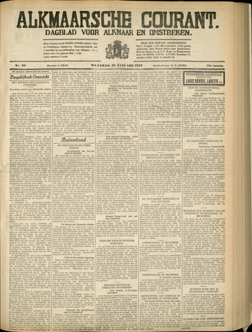 Alkmaarsche Courant 1932-01-25