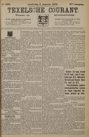 Texelsche Courant 1914-08-06