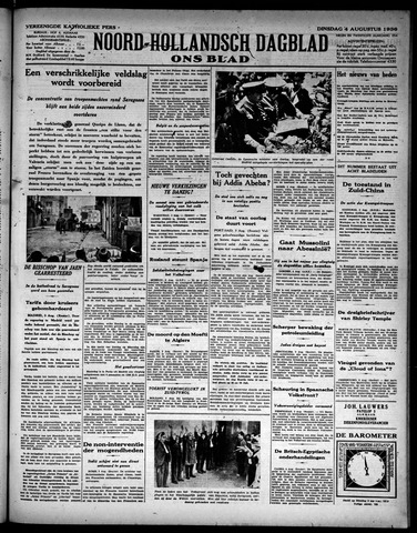 Noord-Hollandsch Dagblad : ons blad 1936-08-04