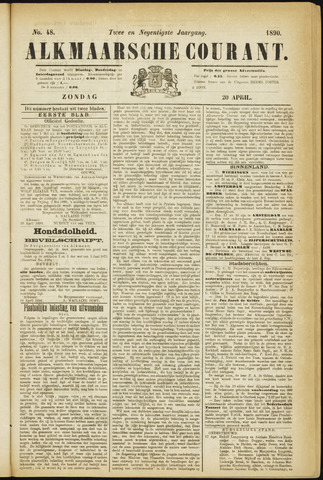 Alkmaarsche Courant 1890-04-20