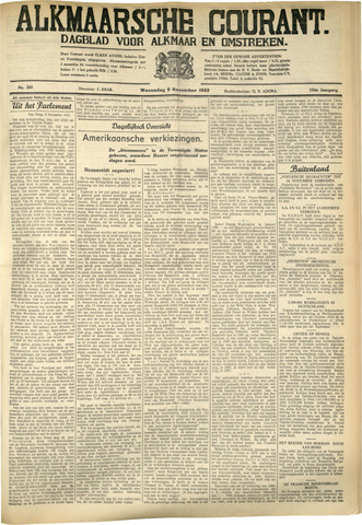 Alkmaarsche Courant 1932-11-09