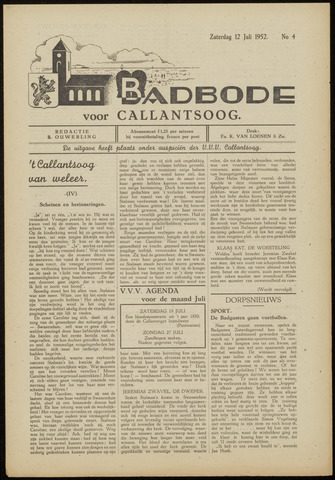 Badbode voor Callantsoog 1952-07-12