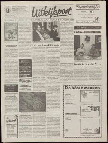 Uitkijkpost : nieuwsblad voor Heiloo e.o. 1991-12-04
