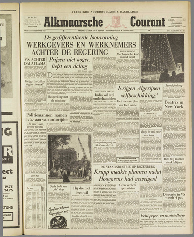 Alkmaarsche Courant 1959-09-11