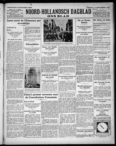 Noord-Hollandsch Dagblad : ons blad 1937-09-17