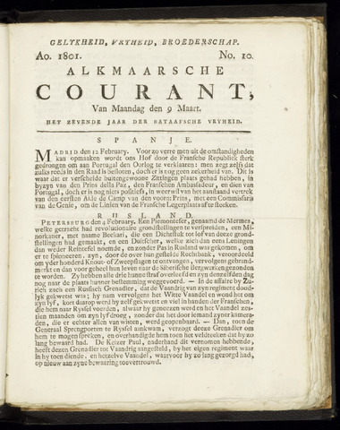 Alkmaarsche Courant 1801-03-09