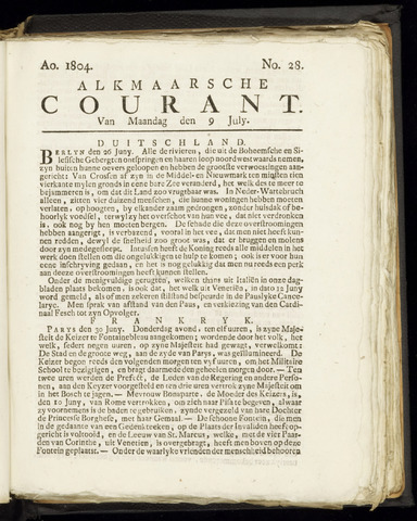 Alkmaarsche Courant 1804-07-09