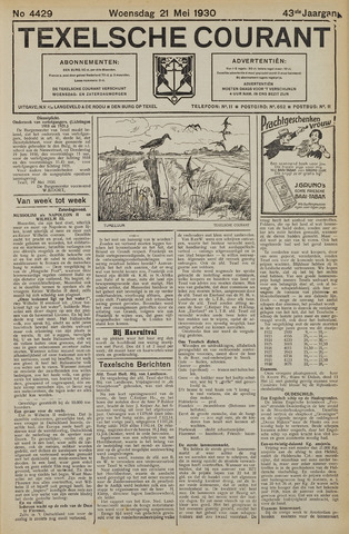 Texelsche Courant 1930-05-21