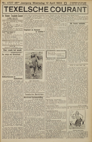 Texelsche Courant 1933-04-12
