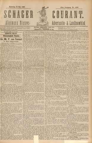 Schager Courant 1909-05-15