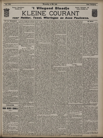 Vliegend blaadje : nieuws- en advertentiebode voor Den Helder 1909-05-12