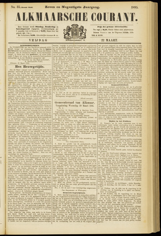 Alkmaarsche Courant 1895-03-22