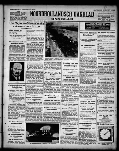 Noord-Hollandsch Dagblad : ons blad 1938-03-05