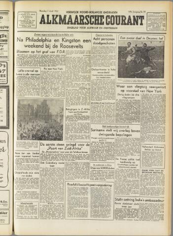 Alkmaarsche Courant 1952-04-07