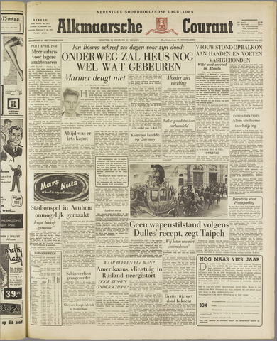 Alkmaarsche Courant 1958-09-13