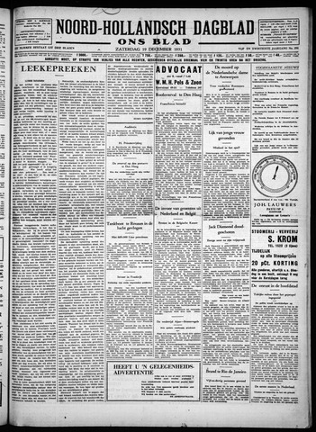 Noord-Hollandsch Dagblad : ons blad 1931-12-19