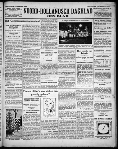 Noord-Hollandsch Dagblad : ons blad 1933-12-22