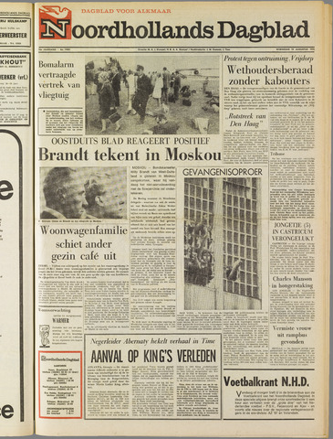 Noordhollands Dagblad : dagblad voor Alkmaar en omgeving 1970-08-12