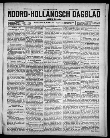 Noord-Hollandsch Dagblad : ons blad 1925-05-18