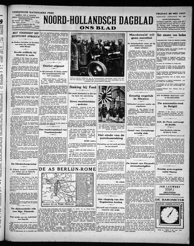 Noord-Hollandsch Dagblad : ons blad 1937-05-28