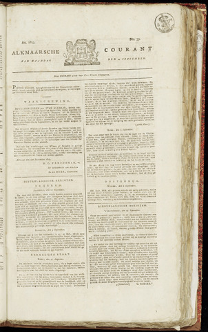 Alkmaarsche Courant 1823-09-22