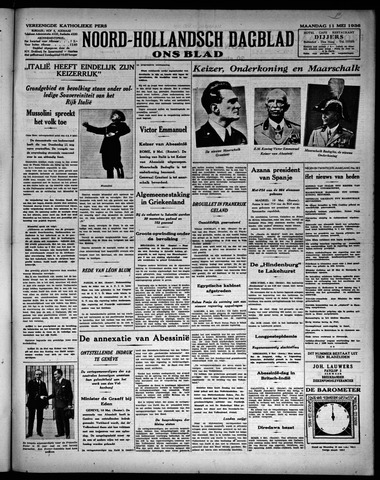 Noord-Hollandsch Dagblad : ons blad 1936-05-11