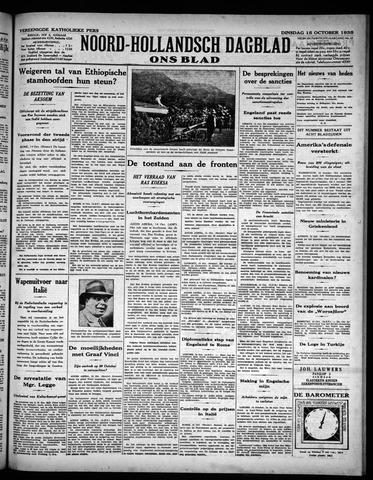 Noord-Hollandsch Dagblad : ons blad 1935-10-15