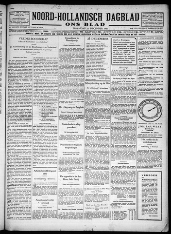 Noord-Hollandsch Dagblad : ons blad 1931-12-21