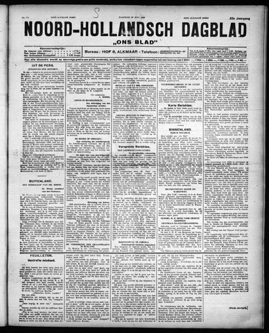 Noord-Hollandsch Dagblad : ons blad 1928-07-23
