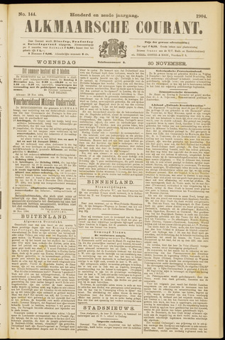 Alkmaarsche Courant 1904-11-30