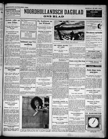 Noord-Hollandsch Dagblad : ons blad 1939-05-30