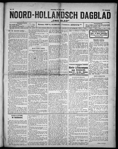 Noord-Hollandsch Dagblad : ons blad 1923-03-14
