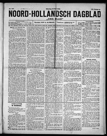 Noord-Hollandsch Dagblad : ons blad 1923-05-29