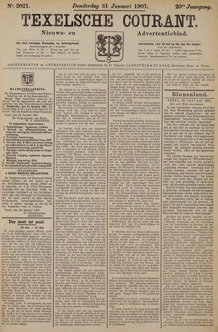 Texelsche Courant 1907-01-31