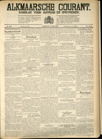 Alkmaarsche Courant 1932-05-03