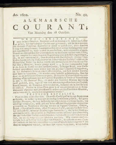 Alkmaarsche Courant 1802-10-18