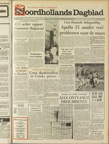 Noordhollands Dagblad : dagblad voor Alkmaar en omgeving 1970-04-13