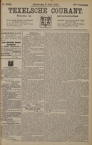 Texelsche Courant 1914-07-09
